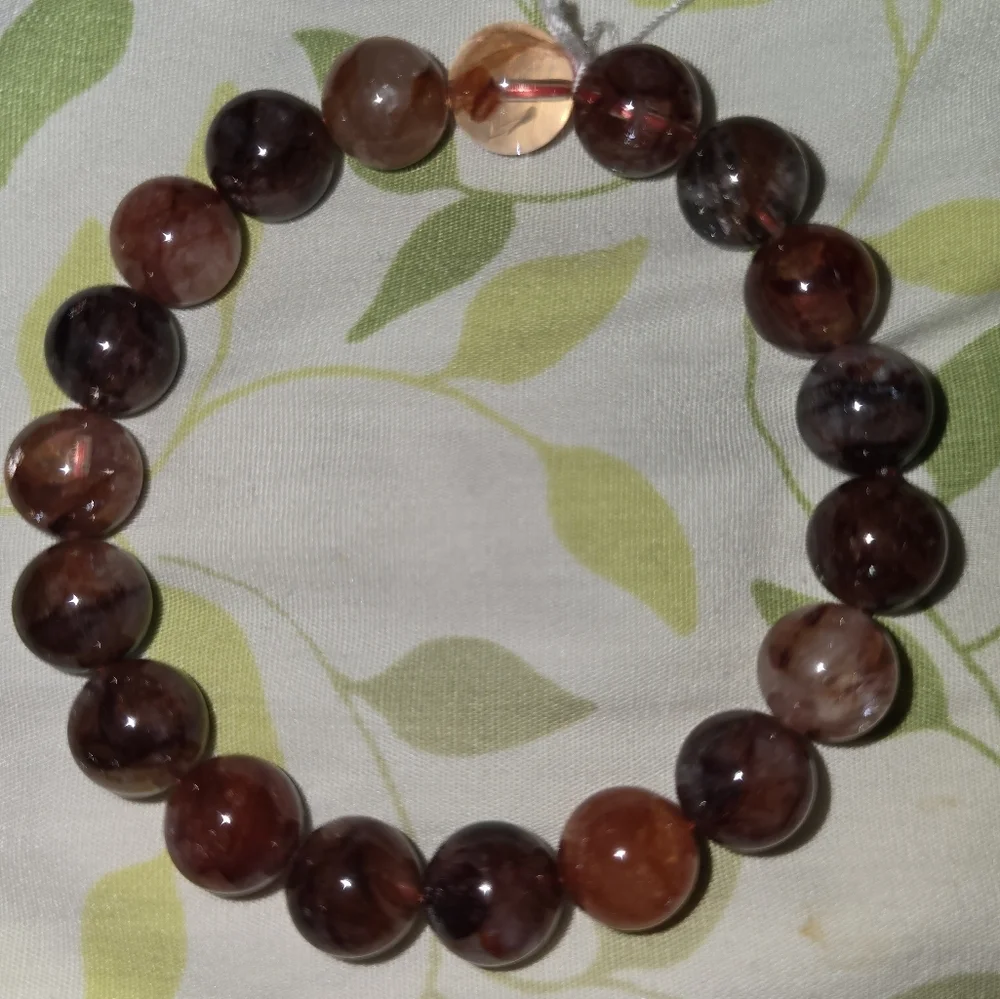10mm Fire Quartz Bracelet - Picture 6 of 10